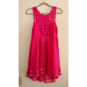 Pink, Sheer, Summer cover up/dress